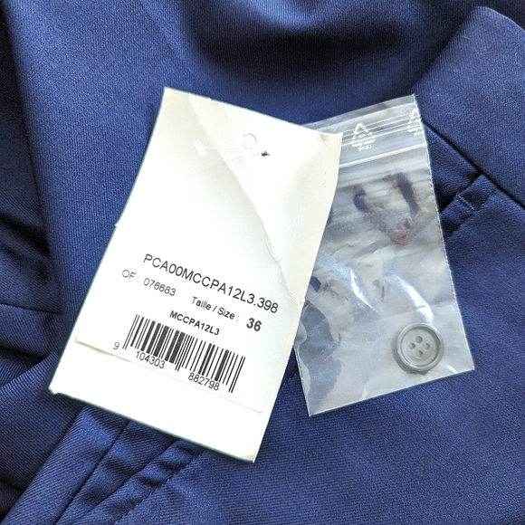 Cartier Uniformes Navy Blue Tailored Wool Pants Trousers Size 36 US 4 - Picture 5 of 6